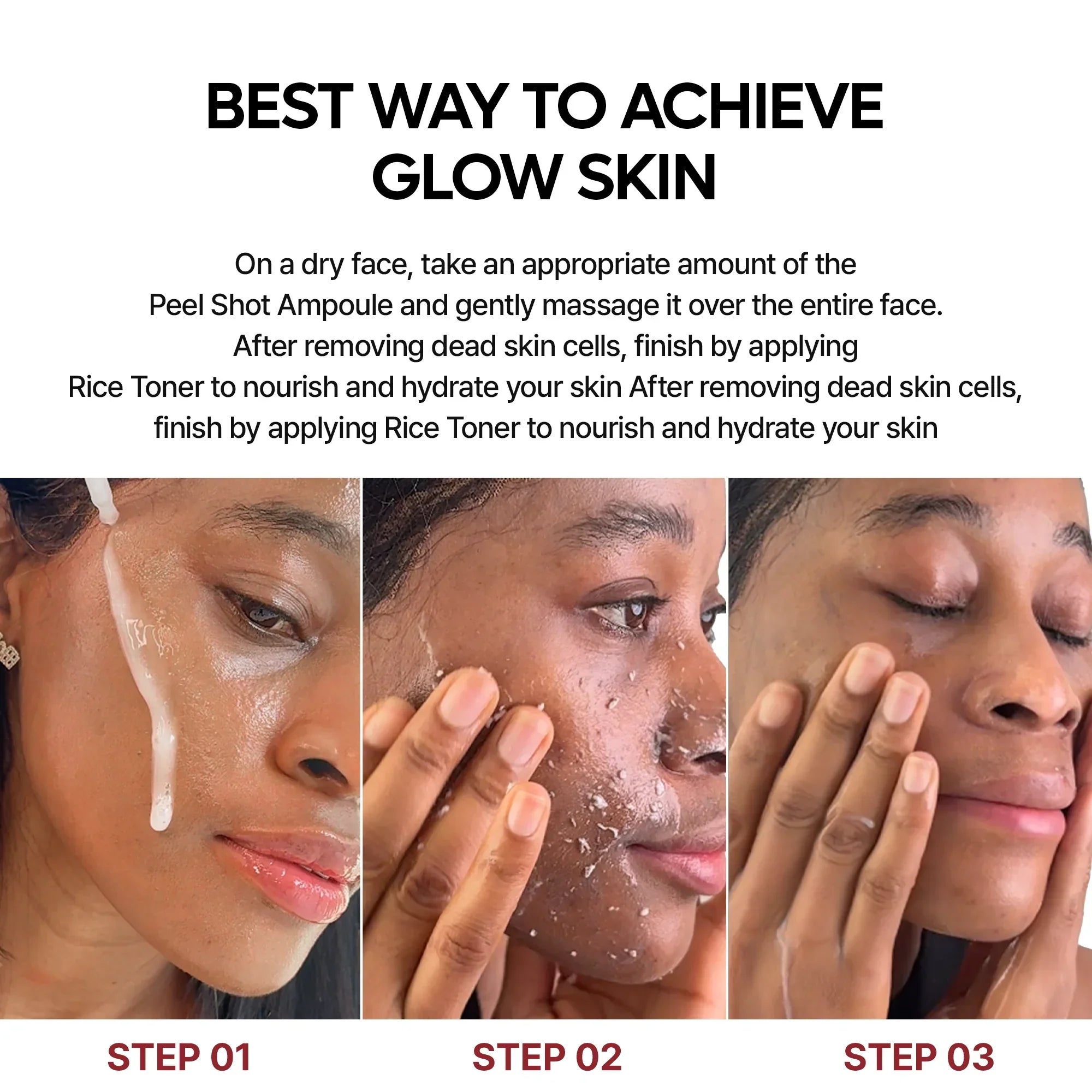 Peel Shot Glow White Rice Ampoule