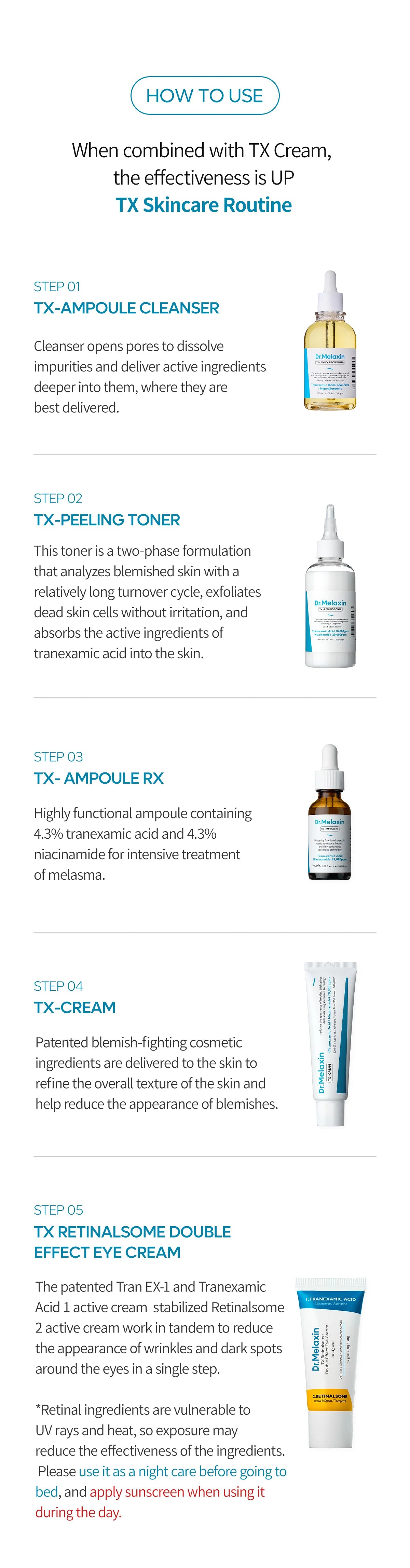 TX Tranexamic Acid Dark Spot Care Line