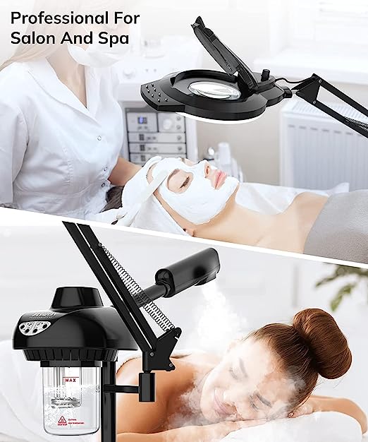 2-in-1 Professional Facial Steamer, Hot Ozone Face Steamer