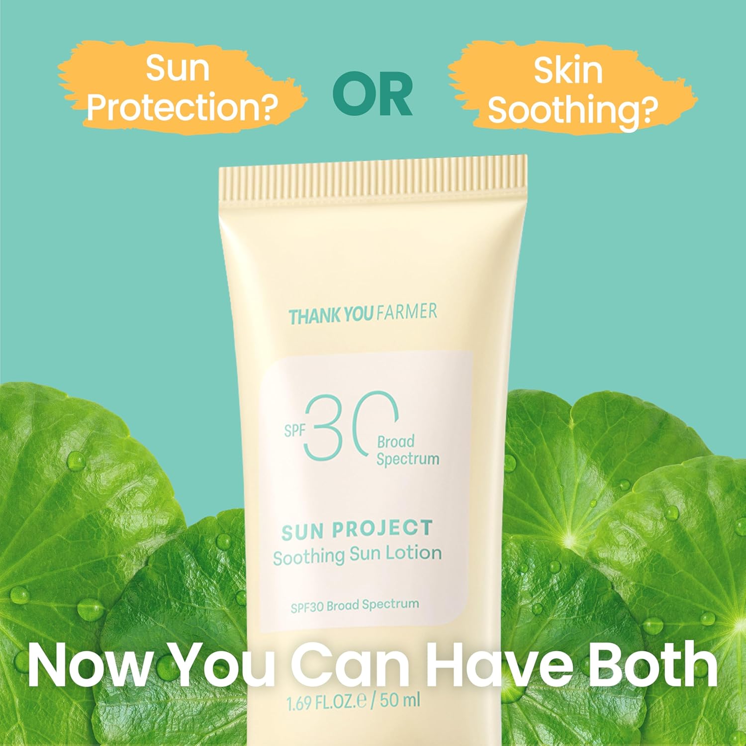 Sun Project Soothing Sun Lotion SPF 30 - Korean Sunscreen with Centella Asiatica