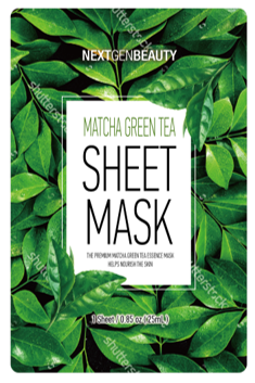 NEXTGENBEAUTY -  FACE SHEE MASK MATCHA GREEN TEA