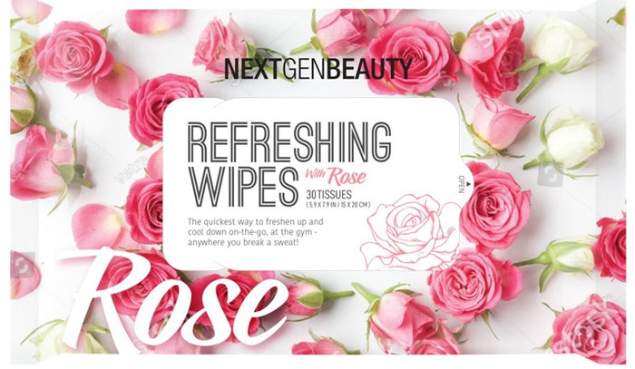 REFRESHING WET WIPES- ROSE