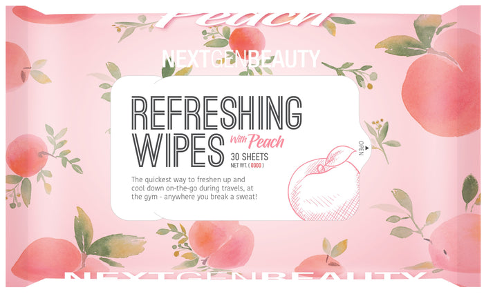 REFRESHING WET WIPES- PEACH